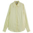 SCOTCH & SODA 177649 long sleeve shirt Lemon Yellow Stripe, 38 - фото #2