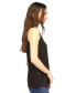 ფოტო #3 პროდუქტის Women's V-Neck Mixed-Media Sleeveless Top