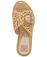 Фото #4 товара Women's Alanzo Raffia Buckle Slide Flat Sandals