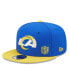 Фото #1 товара Men's Royal, Gold Los Angeles Rams Flawless 9FIFTY Snapback Hat