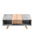 Фото #1 товара 43" Luxury Coffee Table with Drawer, Farmhouse & Industrial Table, Rectangular Table for Living Room