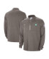 ფოტო #1 პროდუქტის Men's Olive Boston Celtics Authentic Performance Half-Zip Jacket