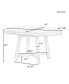 Фото #2 товара Кухонный стол раскладной Simplie Fun Farmhouse's Round Extendable Dining Table 16 Leaf