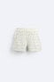 Check print knit bermuda shorts