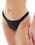 The Frolic ko frill edge bikini bottom in black