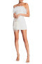 Фото #1 товара Retrofête Womens Torin Feather & Sequin Strapless Dress White Size X-Large
