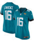 Фото #1 товара Women's Trevor Lawrence Teal Jacksonville Jaguars 2021 NFL Draft First Round Pick Game Jersey