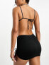 Фото #4 товара Weekday Rock gathered beach mini skirt in black