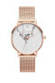 Фото #1 товара Paul Valentine Damen Armbanduhr WHITE MARBLE ROSE GOLD MESH 38 MM PV381011