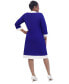 ფოტო #3 პროდუქტის Women's Jude Contrast-Trim Sheath Dress