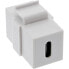Фото #6 товара InLine USB 3.1 Snap-In module - USB-C F/F - white housing