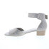 Фото #3 товара Gabor 6-5850-63 Womens Gray Leather Hook & Loop Strap Sandals Shoes