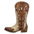 Roper Riley Triad TooledInlay Snip Toe Cowboy Womens Brown Casual Boots 09-021-