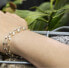 Stylish gold-plated bicolor bracelet AGB605