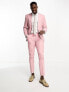 Jack & Jones Premium slim suit jacket in dusky pink