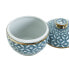 Фото #2 товара Китайская ваза Home ESPRIT Синий Позолоченный Алюминий Фарфор 15 x 15 x 15 cm