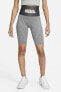 Фото #1 товара Шорты для велосипедисток Nike Sportswear Circa High Rise (велосипедные леггинсы) серого цвета
