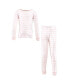 ფოტო #6 პროდუქტის Baby Boys Cotton Pajama Set, Soft Pink Stripe