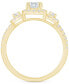 ფოტო #3 პროდუქტის Diamond Halo Engagement Ring (1 ct. t.w.) in 14k White, Yellow or Rose Gold