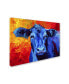 Фото #2 товара Marion Rose 'Blue Cow' Canvas Art - 35" x 47"