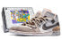 Фото #2 товара 【定制球鞋】 Jordan Air Jordan 1 Mid SE Craft 达芬奇定制 特殊鞋盒 图腾印记 图腾 线条 解构 中帮 复古篮球鞋 GS 白灰 / Кроссовки Jordan Air Jordan DQ3726-100