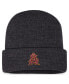 Фото #1 товара Men's Charcoal Arizona State Sun Devils Sheer Cuffed Knit Hat