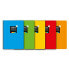 Фото #1 товара Тетрадь Lamela Разноцветная Din A4 5 Предметов 100 Листов