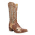 Фото #2 товара Roper Cattle Cate Handtooled Embroidered Snip Toe Cowboy Womens Brown Casual Bo