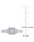 ფოტო #5 პროდუქტის Diamond Princess Halo Engagement Ring (3/4 ct. t.w.) in 14k White Gold