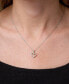 Фото #2 товара Macy's diamond Open Heart Pendant Necklace (1/4 ct. t.w.) in 14k White or Yellow Gold, 18" + 2" extender