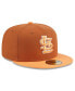 Фото #2 товара Men's Brown/Orange St. Louis Cardinals Spring Color Basic Two-Tone 59fifty Fitted Hat