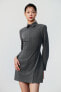 Фото #2 товара Платье-рубашка мини облегающего кроя ZARA