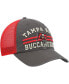 Фото #4 товара Men's '47 Pewter, Red Tampa Bay Buccaneers Highpoint Trucker Clean Up Snapback Hat