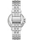 ფოტო #3 პროდუქტის Women's Signatur Sport Lille Three Hand Date Silver-Tone Stainless Steel Watch 34mm