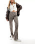 Фото #1 товара JDY trousers with slits in brown check