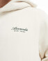 Фото #4 товара Abercrombie & Fitch script logo hoodie in cream with back embriodery