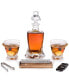 Фото #2 товара Whiskey Decanter and Cigar Glass Gift Set, 14 Piece