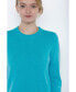 Фото #3 товара Women's 100% Pure Cashmere Long Sleeve Crew Neck Pullover Sweater (1362, Lime, X-Small )