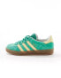 adidas Originals Gazelle Indoor trainers in green and yellow