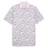 Puma Ap X Floral Short Sleeve Polo Shirt Mens Pink, White Casual 62395402