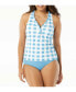 ფოტო #1 პროდუქტის Women's Swim Nina Stretchable Ruffled Tankini Top