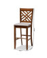 Jason Modern and Contemporary Fabric Upholstered 2 Piece Bar Stool Set