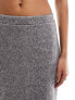 Фото #5 товара Vero Moda knitted midi skirt co-ord in grey melange