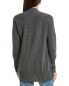 Forte Cashmere Rib Detail Cashmere Cardigan Women's