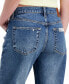 ფოტო #5 პროდუქტის Women's Patchwork Relaxed-Fit Jeans
