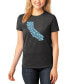 Фото #1 товара Women's Premium Blend California Hearts Word Art T-shirt