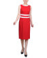 ფოტო #5 პროდუქტის Women's Elbow Sleeve Colorblocked Dress, 2 Piece Set