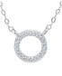 Фото #1 товара Giani Bernini cubic Zirconia Mini-Circle 16" Pendant Necklace, Created for Macy's