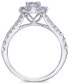 Фото #3 товара Кольцо Macy's Diamond Halo Bridal Set