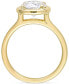 ფოტო #4 პროდუქტის Lab-Grown Moissanite Round Frame Ring (1-7/8 ct. t.w.) in 10k Gold